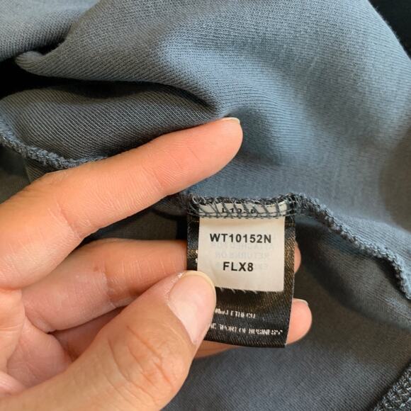 Cuts T Shirt Womens L Large Dusty Blue Cotton Blend Tomboy Short Sleeve Stretch - Picture 9 of 11